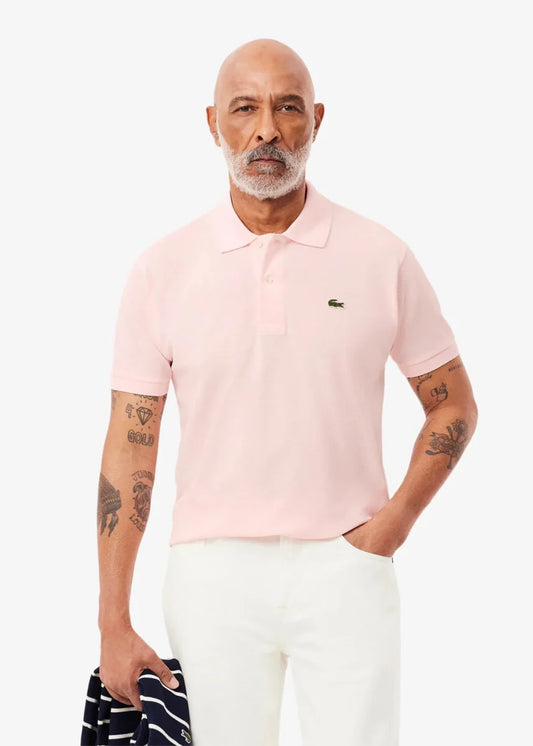 Polo L.12.12 Lacoste rose clair - French Destock