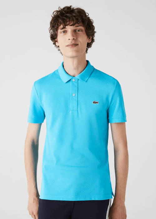 Polo Lacoste bleu - French Destock