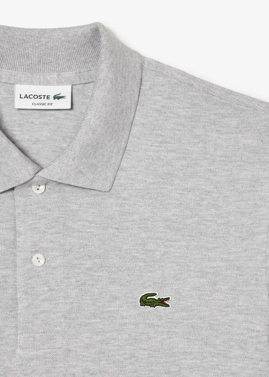 Polo Lacoste gris chiné - French Destock