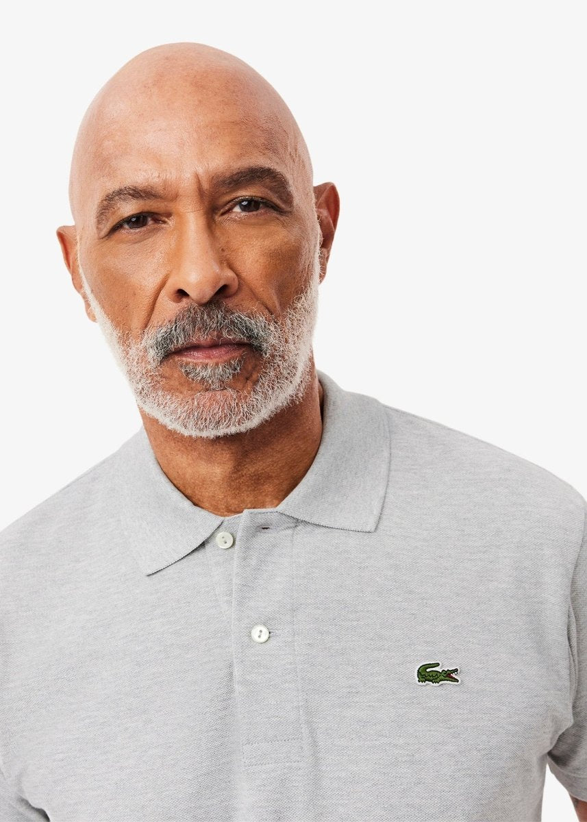 Polo Lacoste gris chiné - French Destock