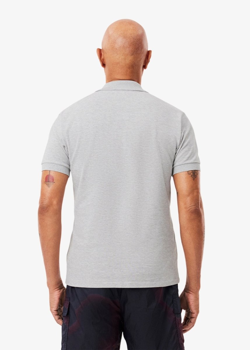Polo Lacoste gris chiné - French Destock