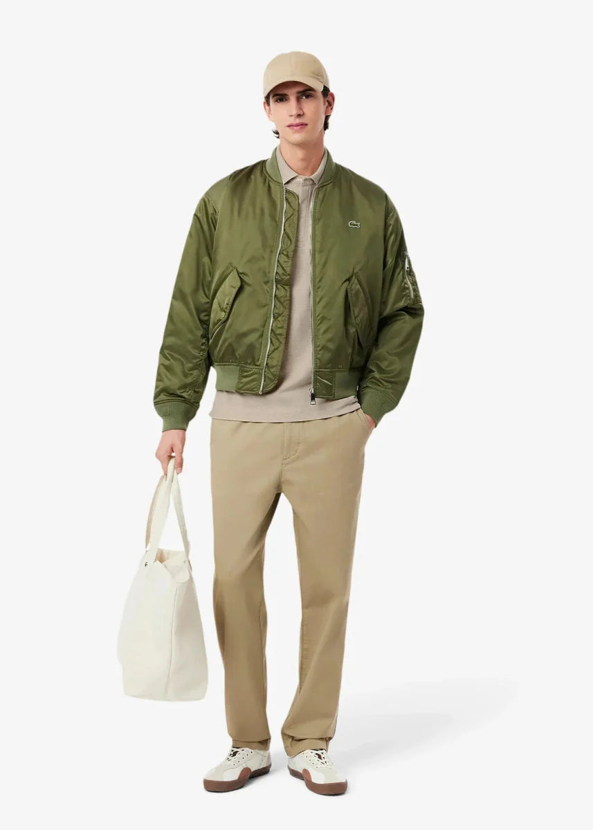 Polo Paris Lacoste beige chiné - French Destock