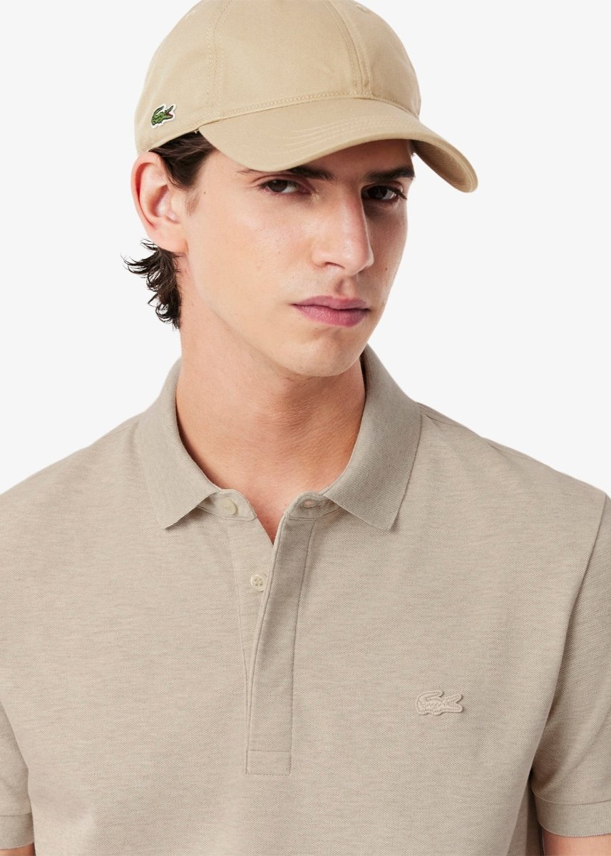 Polo Paris Lacoste beige chiné - French Destock