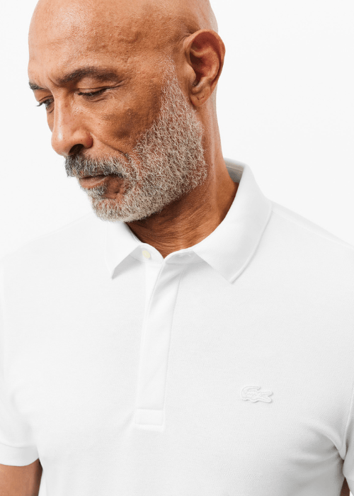 Polo Paris Lacoste blanc - French Destock