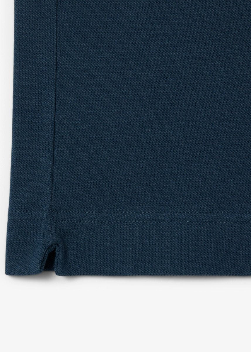 Polo Paris Lacoste bleu - French Destock