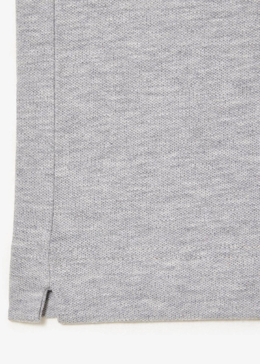 Polo Paris Lacoste gris - French Destock