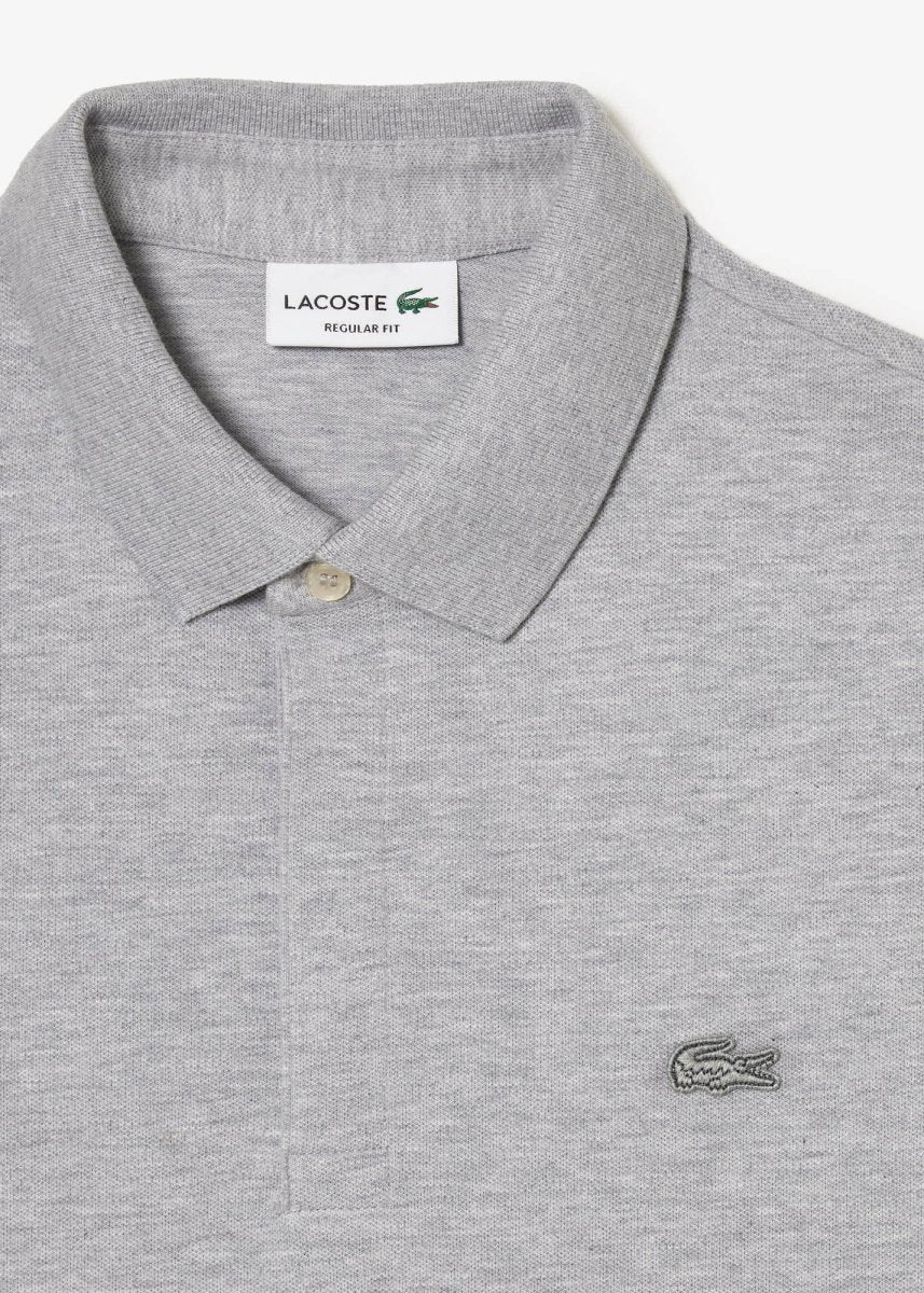 Polo Paris Lacoste gris - French Destock