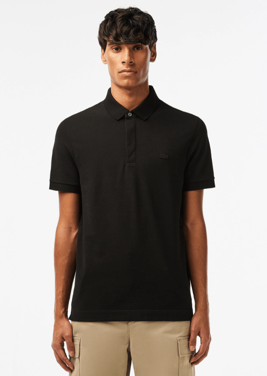 Polo Paris Lacoste noir - French Destock