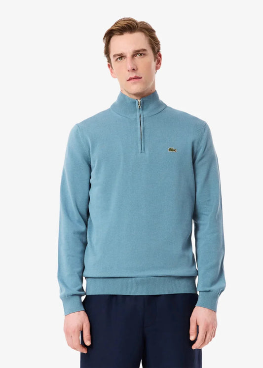Pull camionneur Lacoste bleu - French Destock