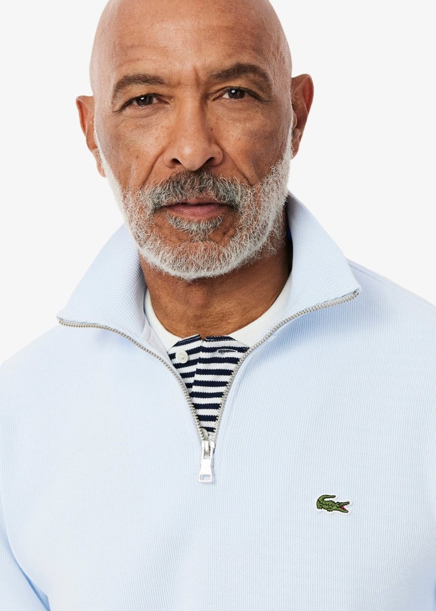 Pull camionneur Lacoste bleu - French Destock