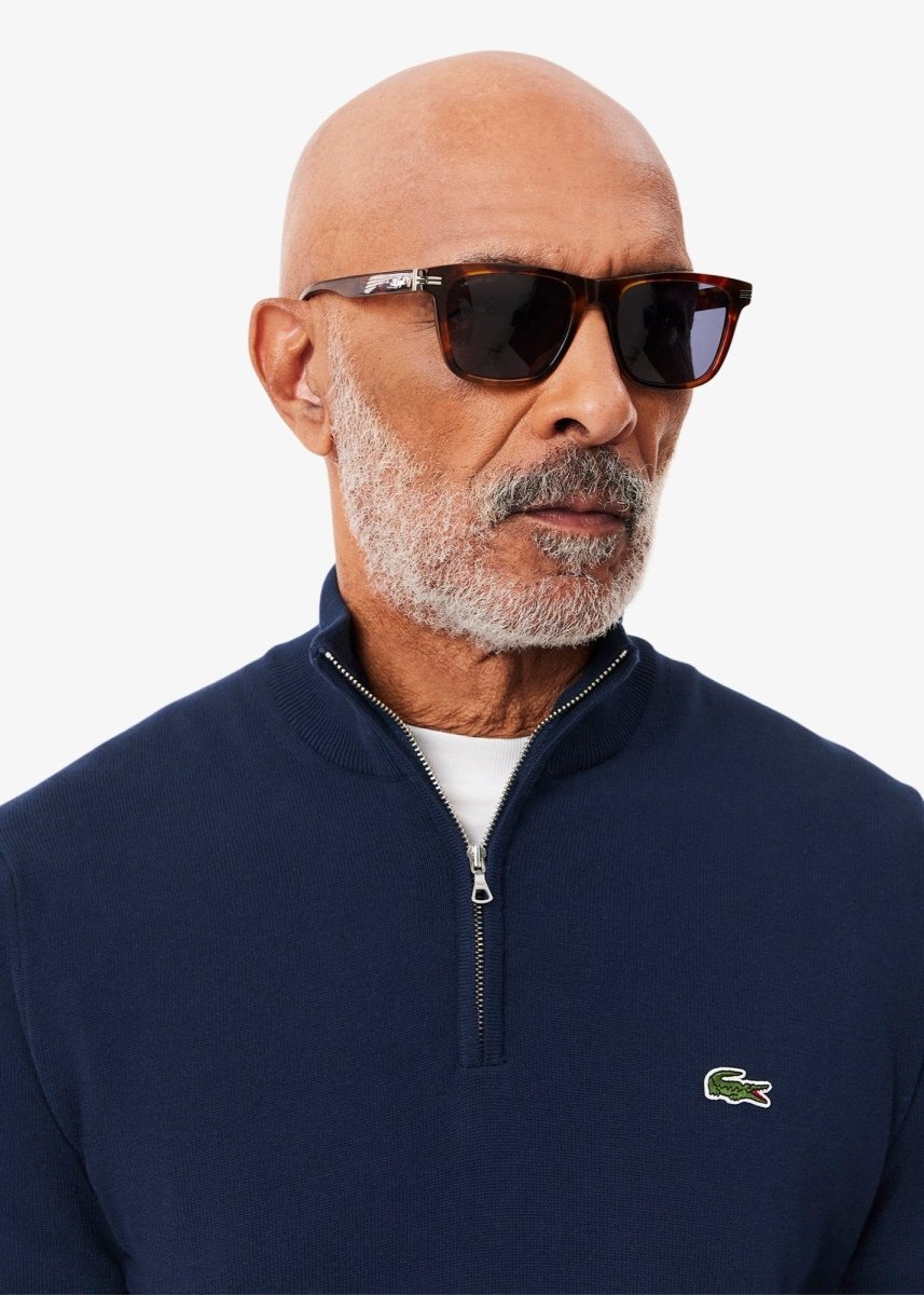 Pull camionneur Lacoste marine - French Destock