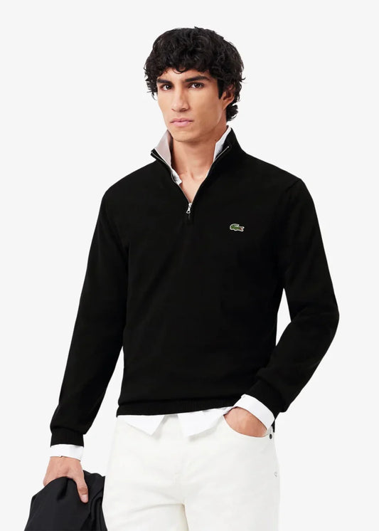 Pull camionneur Lacoste noir - French Destock