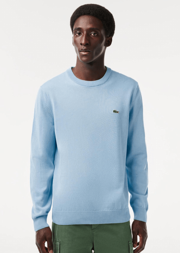 Pull Lacoste bleu clair - French Destock