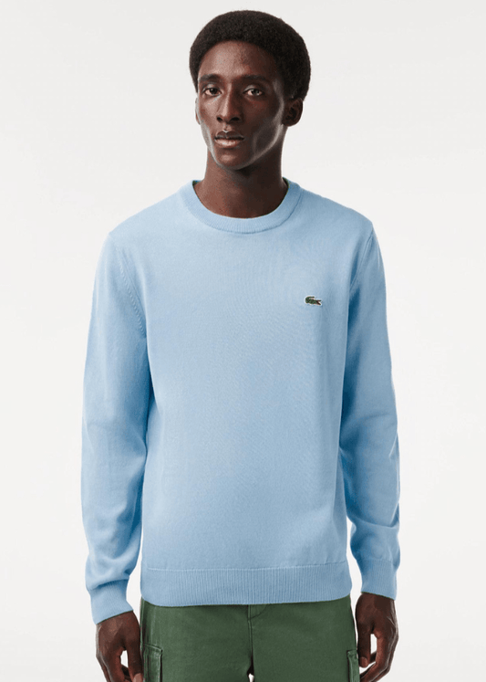 Pull Lacoste bleu clair - French Destock