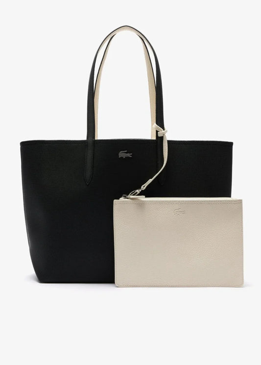 Sac cabas réversible Lacoste noir - French Destock