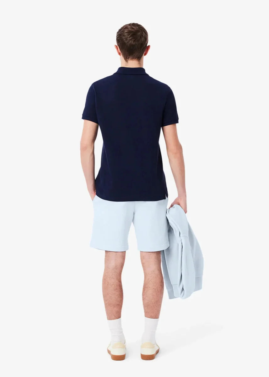 Short Lacoste bleu en molleton - French Destock