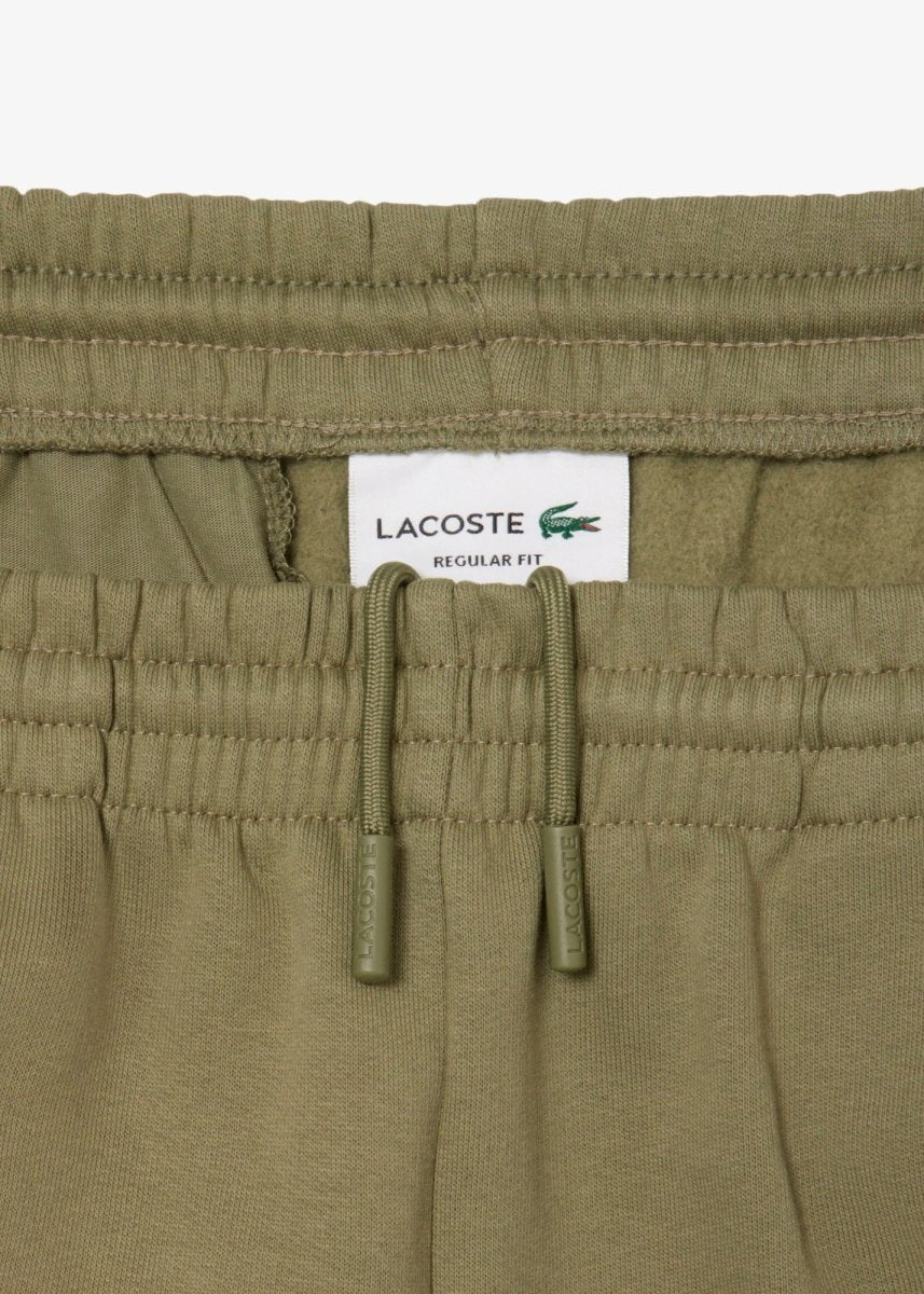 Short Lacoste kaki en molleton - French Destock