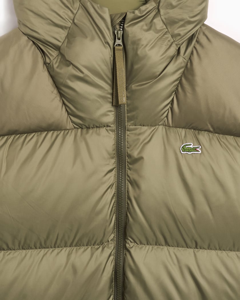 Short Water Repellent Hooded Puffed Jacket - French Destock