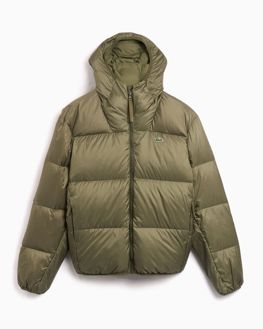 Short Water Repellent Hooded Puffed Jacket - French Destock