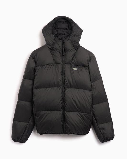 Short Water Repellent Hooded Puffed Jacket - French Destock