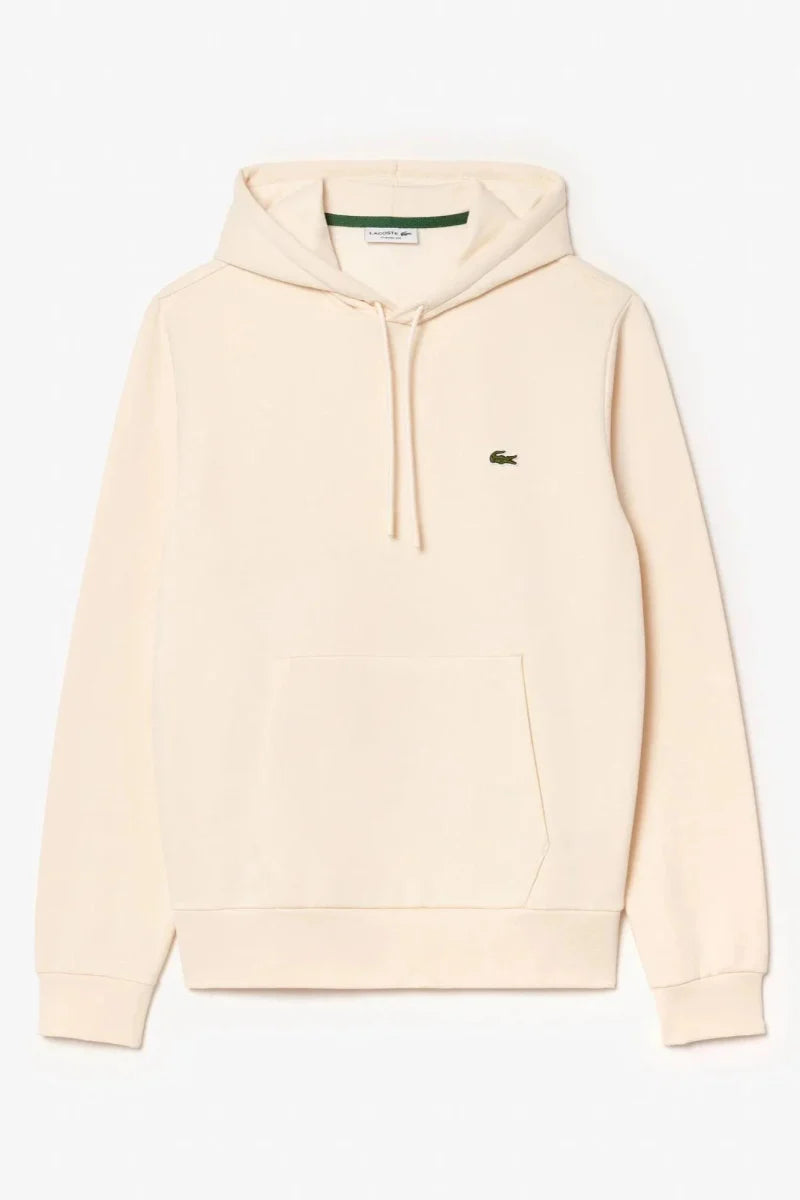 Sweat à capuche Lacoste beige - French Destock