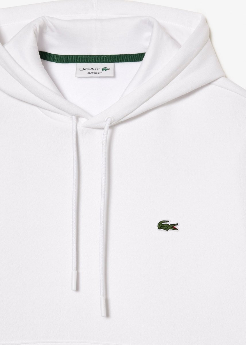 Sweat à capuche Lacoste blanc - French Destock