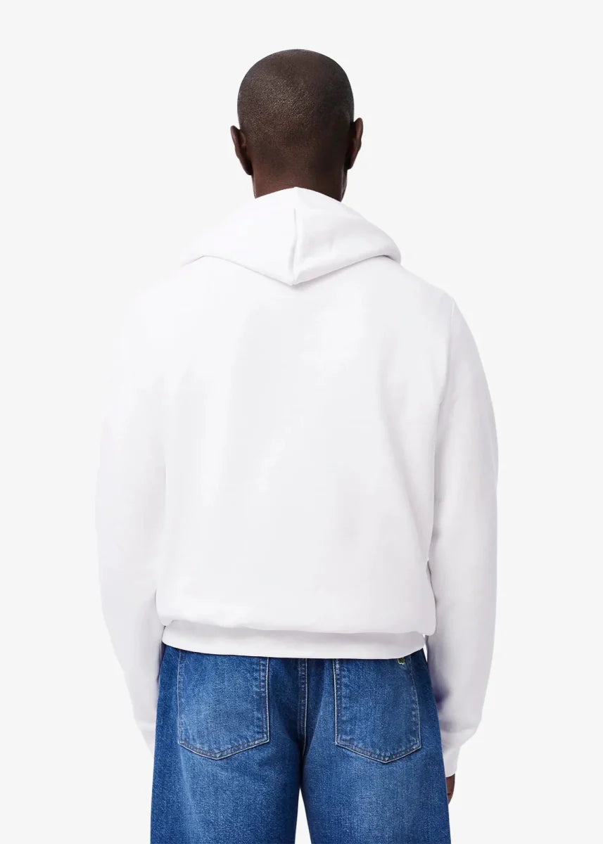 Sweat à capuche Lacoste blanc - French Destock
