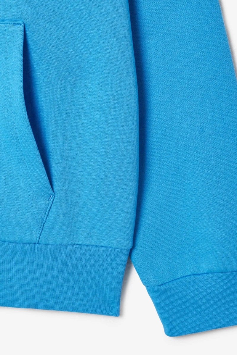 Sweat à capuche Lacoste bleu - French Destock