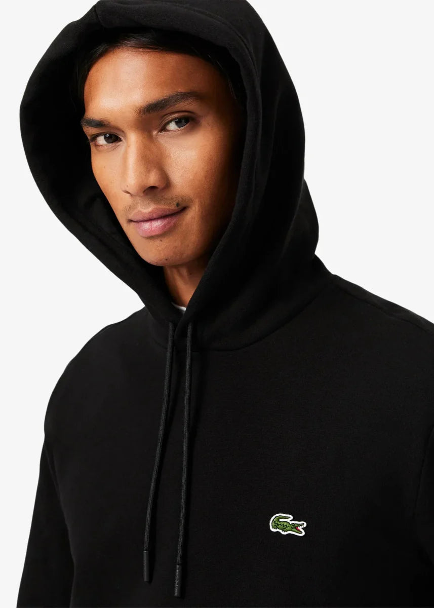 Sweat à capuche Lacoste noir - French Destock