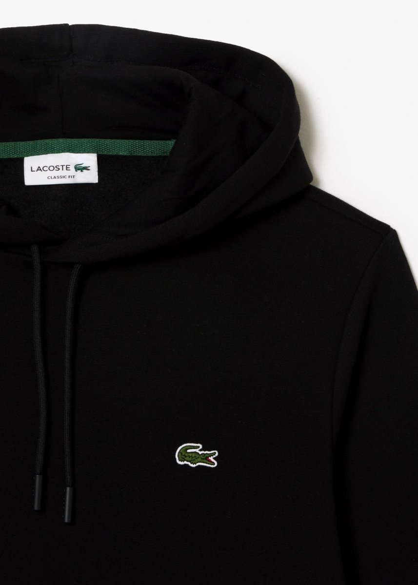 Sweat à capuche Lacoste noir - French Destock