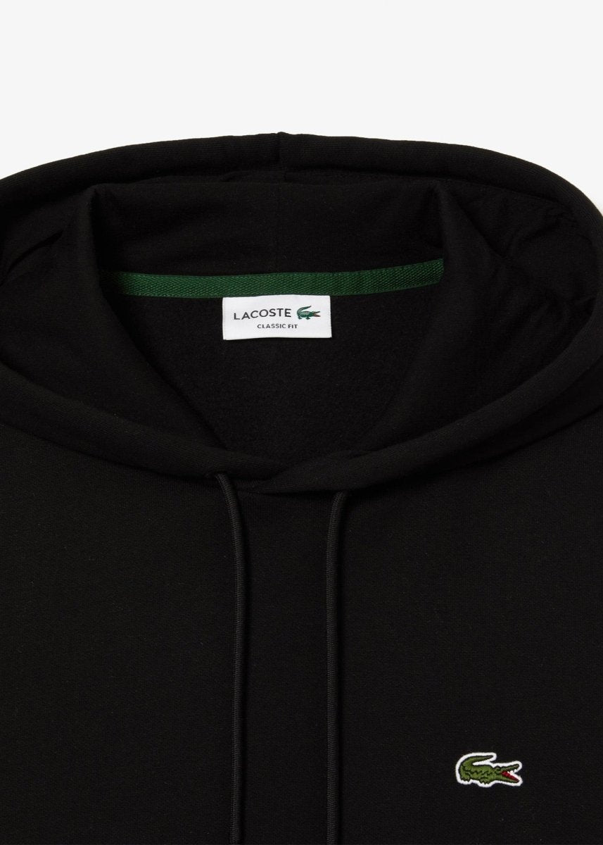 Sweat à capuche Lacoste noir - French Destock