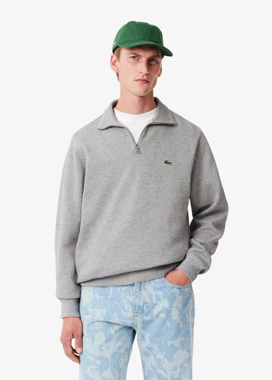 Sweat camionneur Lacoste gris - French Destock