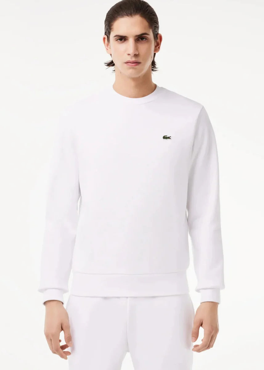 Sweat Lacoste blanc - French Destock