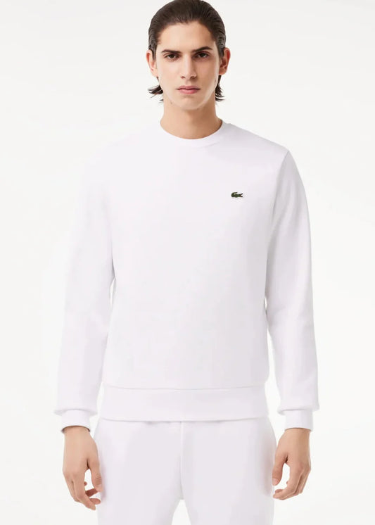 Sweat Lacoste blanc - French Destock