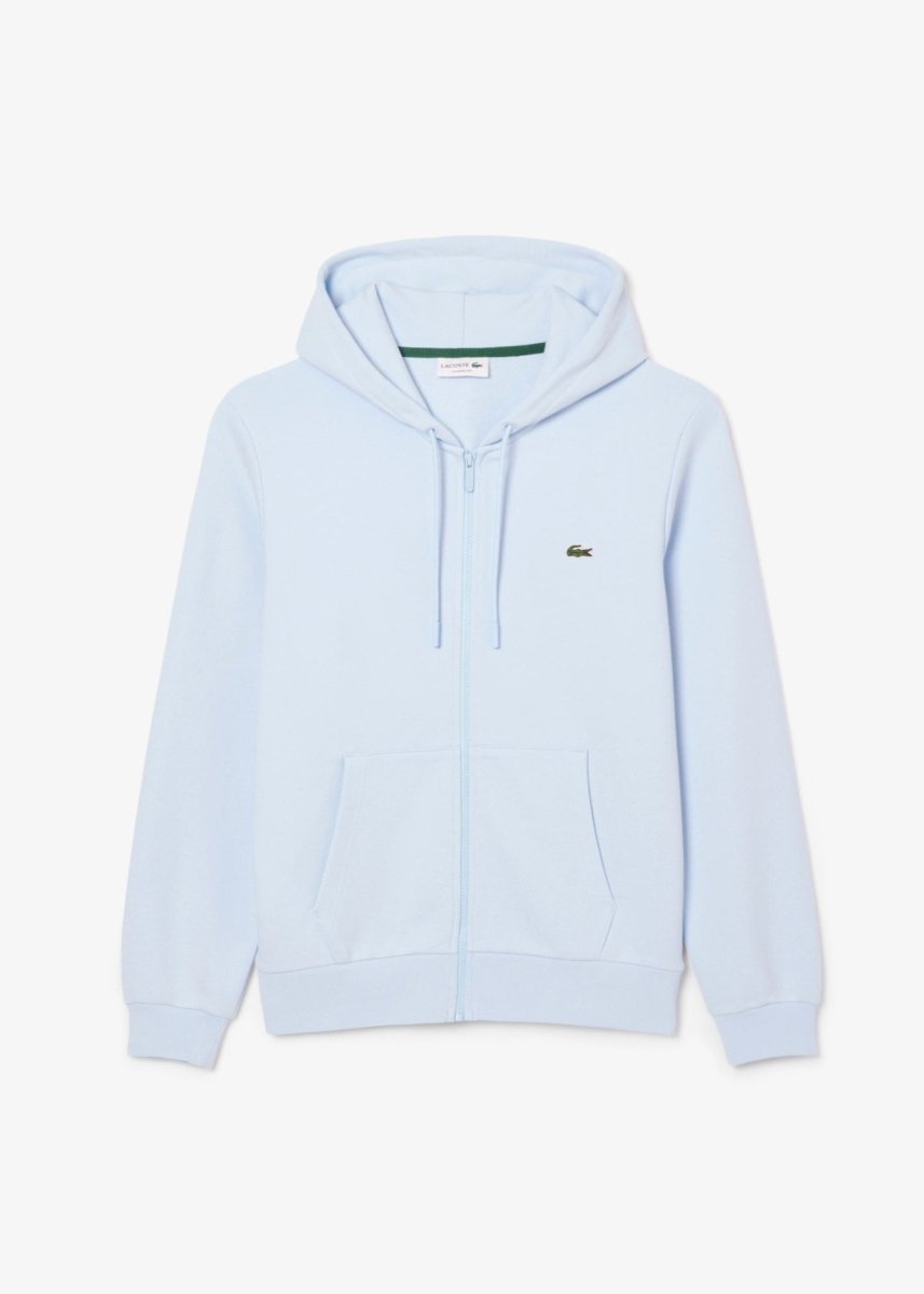 Sweat zippé à capuche Lacoste bleu - French Destock