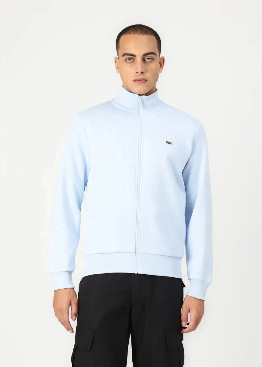 Sweat zippé Lacoste bleu - French Destock