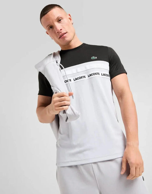 T-shirt Colour Block Tape Homme - French Destock