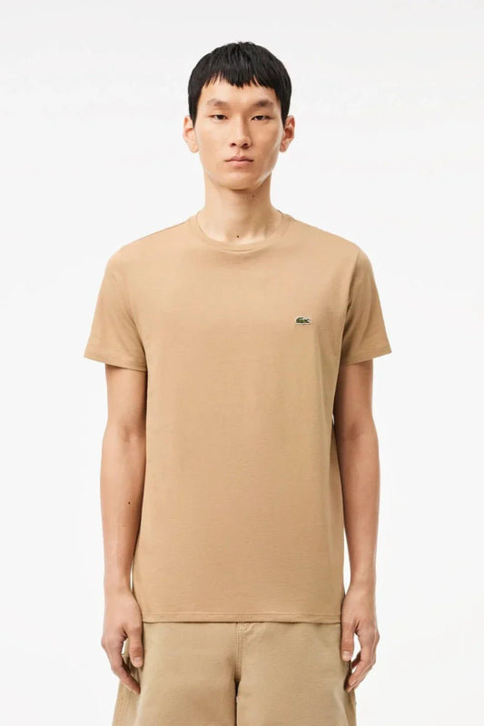 T-Shirt Lacoste beige - French Destock