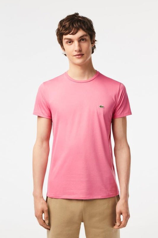 T-Shirt Lacoste rose - French Destock