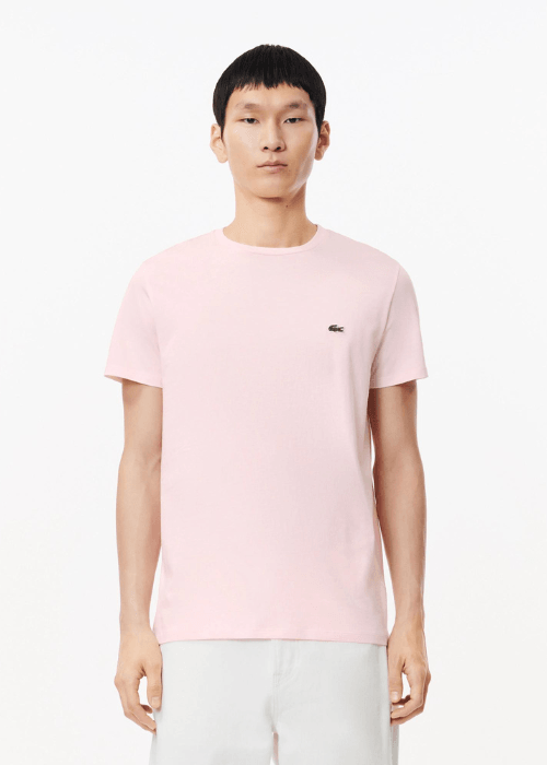 T-shirt Lacoste rose clair - French Destock