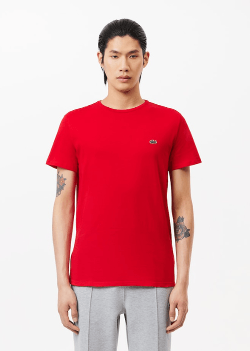 T-shirt Lacoste rouge - French Destock